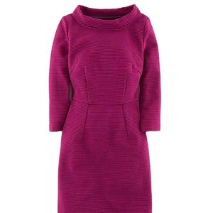 EUC Boden Magenta Zoe Ribbed Dress 14 Large